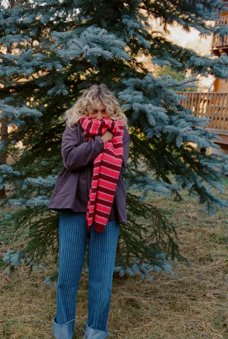 Clémence Scarf - Red Stripes