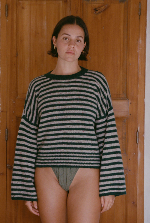 Pull Isa - Rayures Vertes