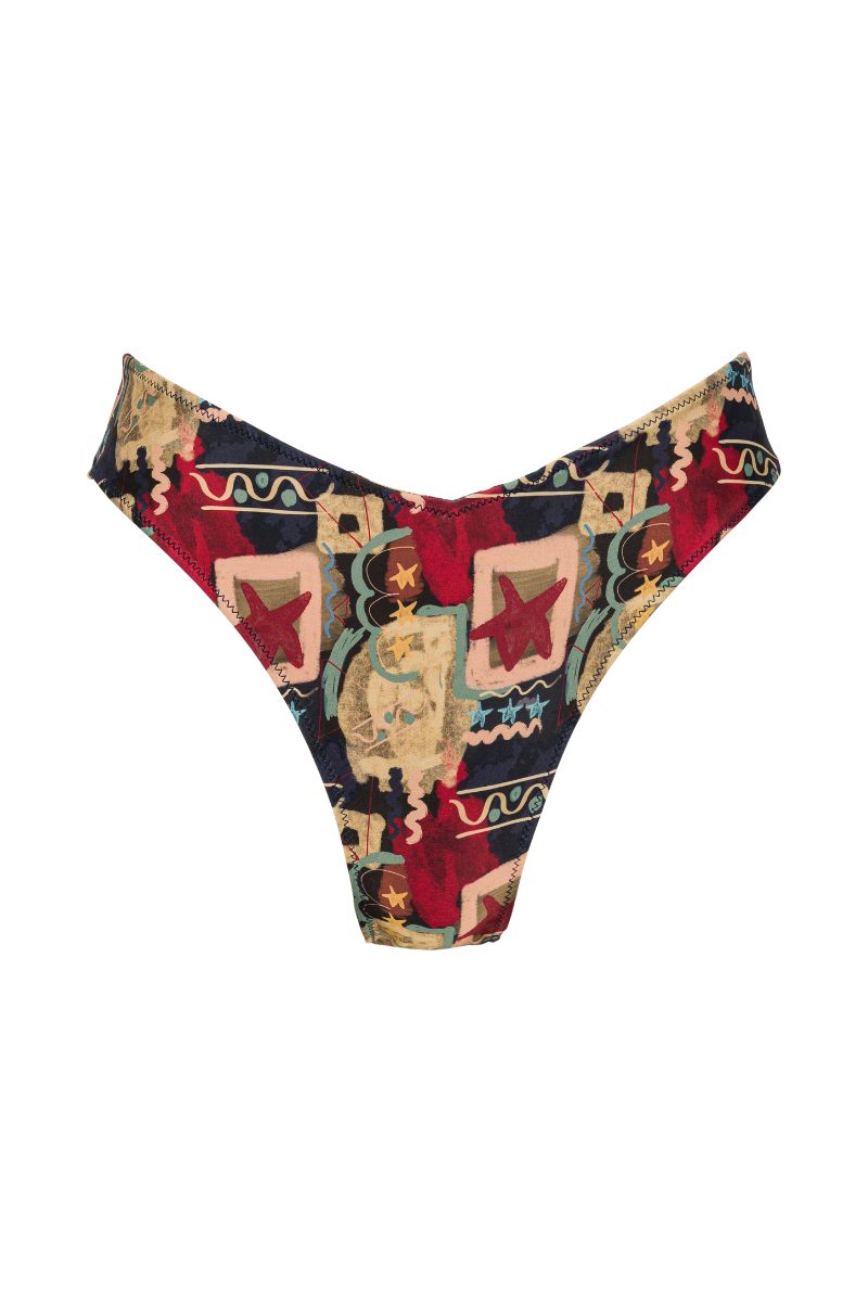 Bas de maillot culotte Grace - Imprimé Graffiti