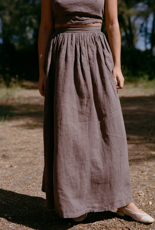 Margauxbtn x Nénés Skirt - Brown