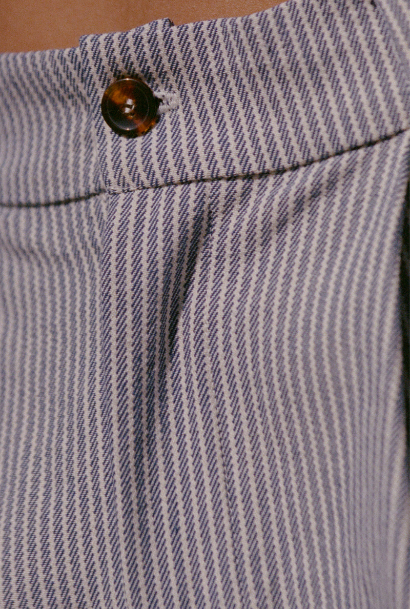 Short long Alizée - Rayures bleues