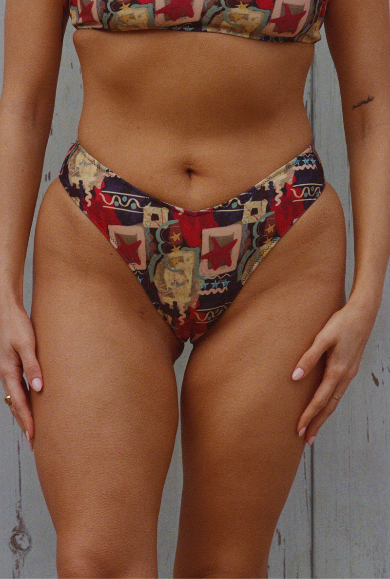 Bas de maillot culotte Grace - Imprimé Graffiti