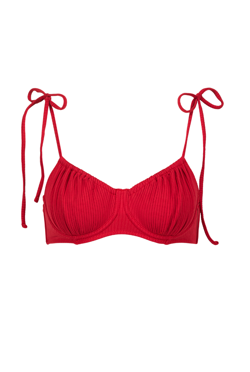 Thabita wired Top - Red