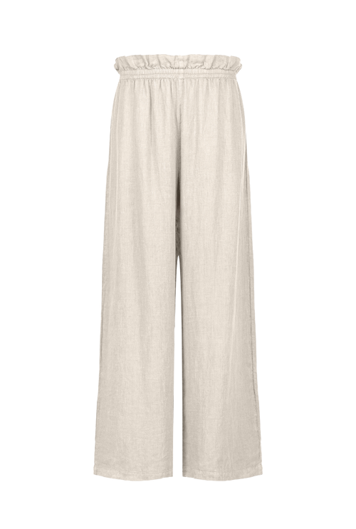 Camille linen pants - Ecru