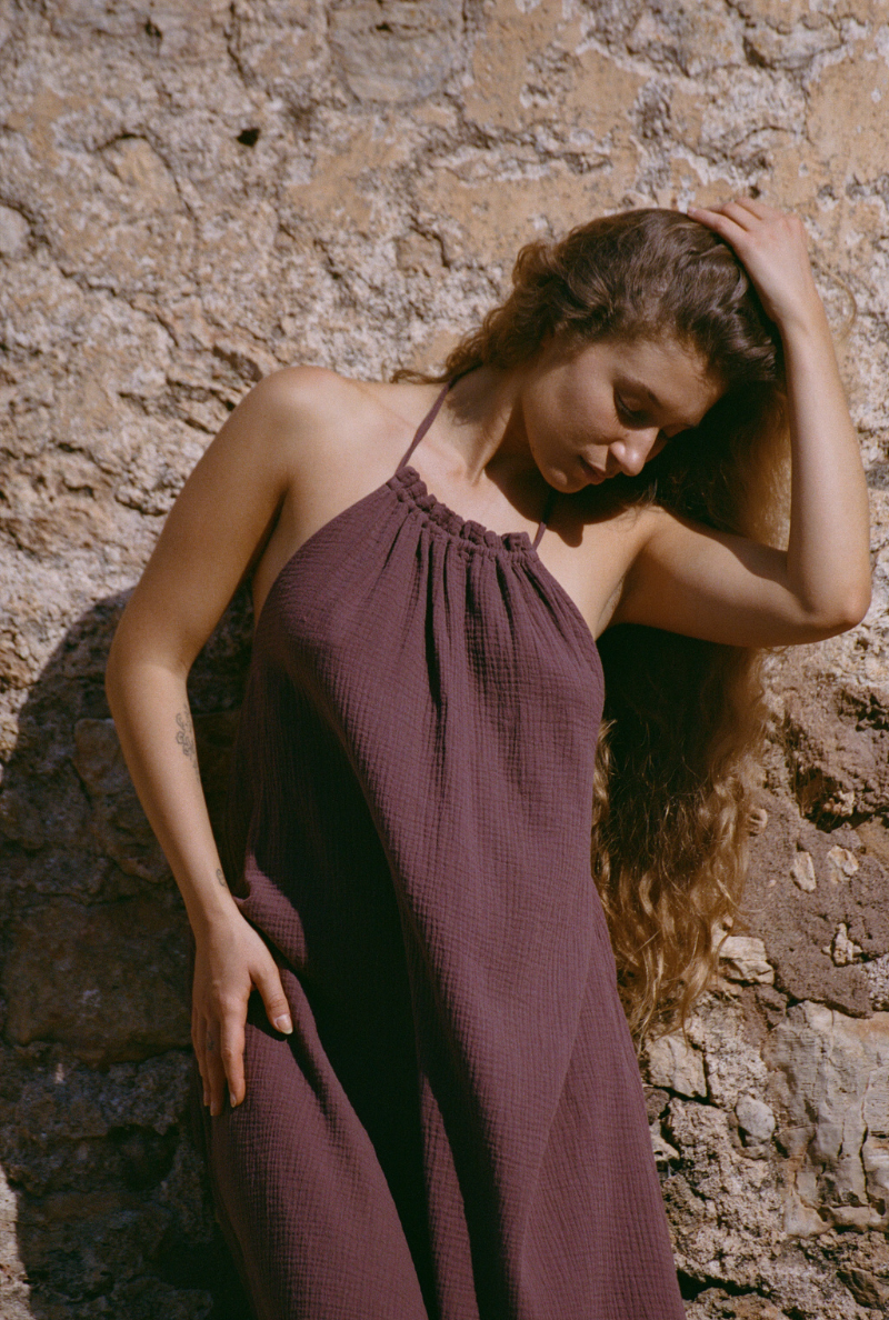 Lena Dress - Burgundy