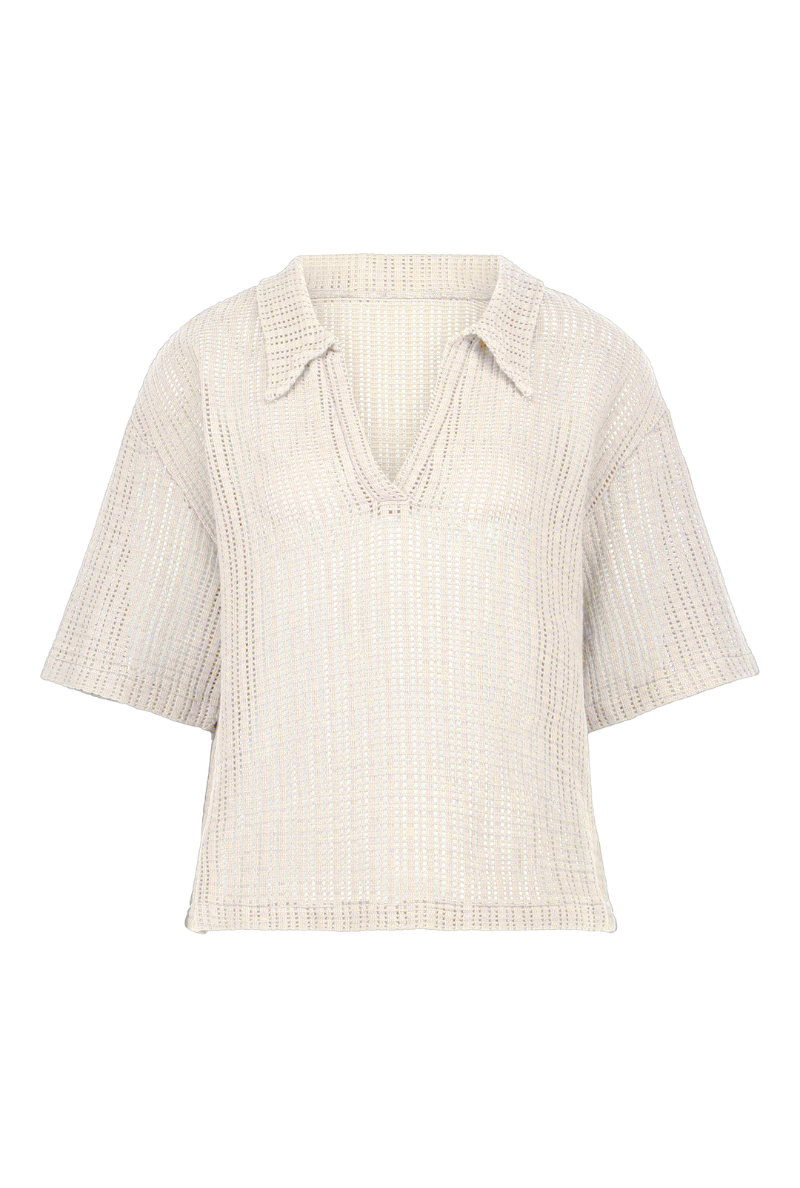 Morgane organic cotton top - Ecru