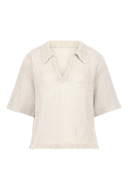 Morgane organic cotton top - Ecru