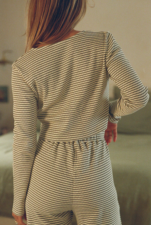 Top Zaniah - Rayures vertes