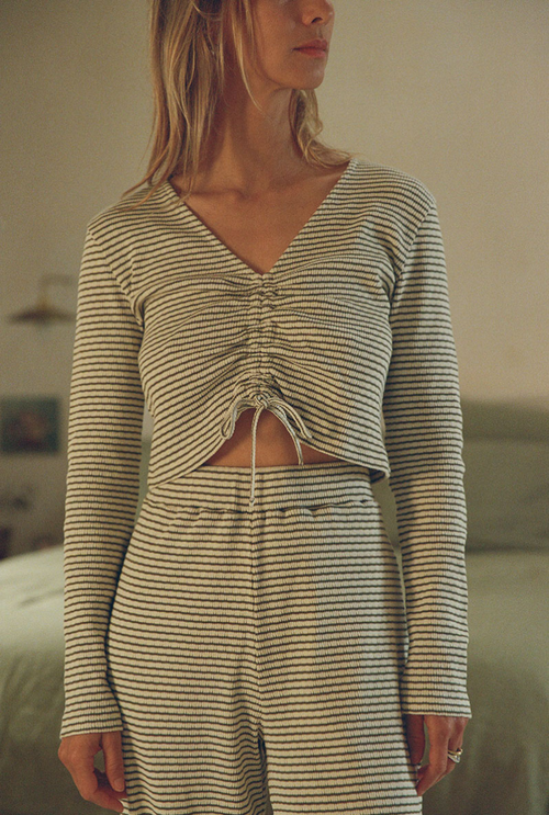 Top Zaniah - Rayures vertes