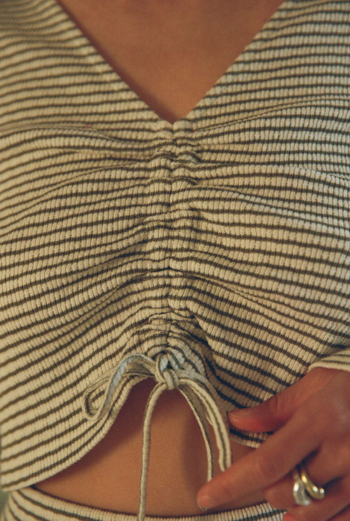 Top Zaniah - Rayures vertes