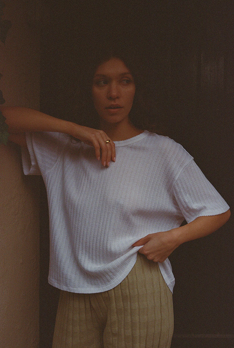 Emilie organic cotton t-shirt - White