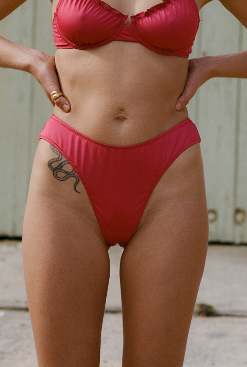 Cocoa bikini bottoms - Raspberry red