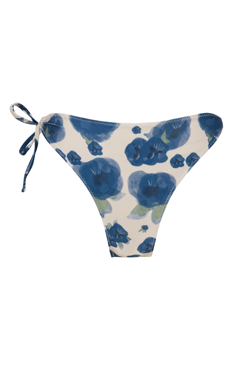 Rita bikini bottoms - Blue flowers