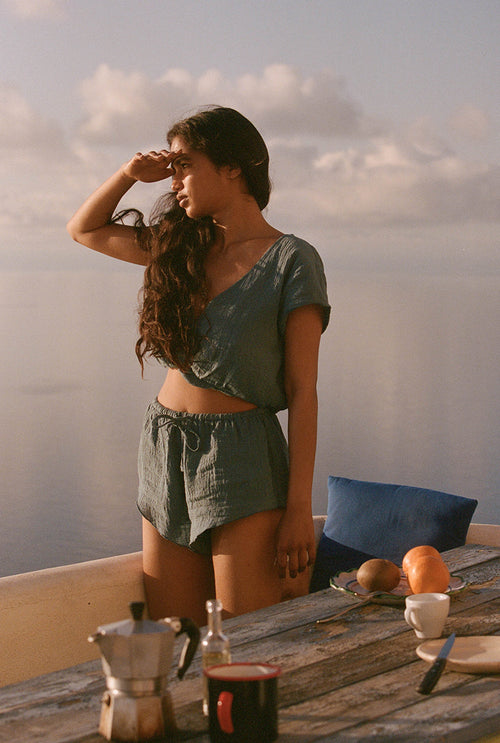Short Meredith - Bleu