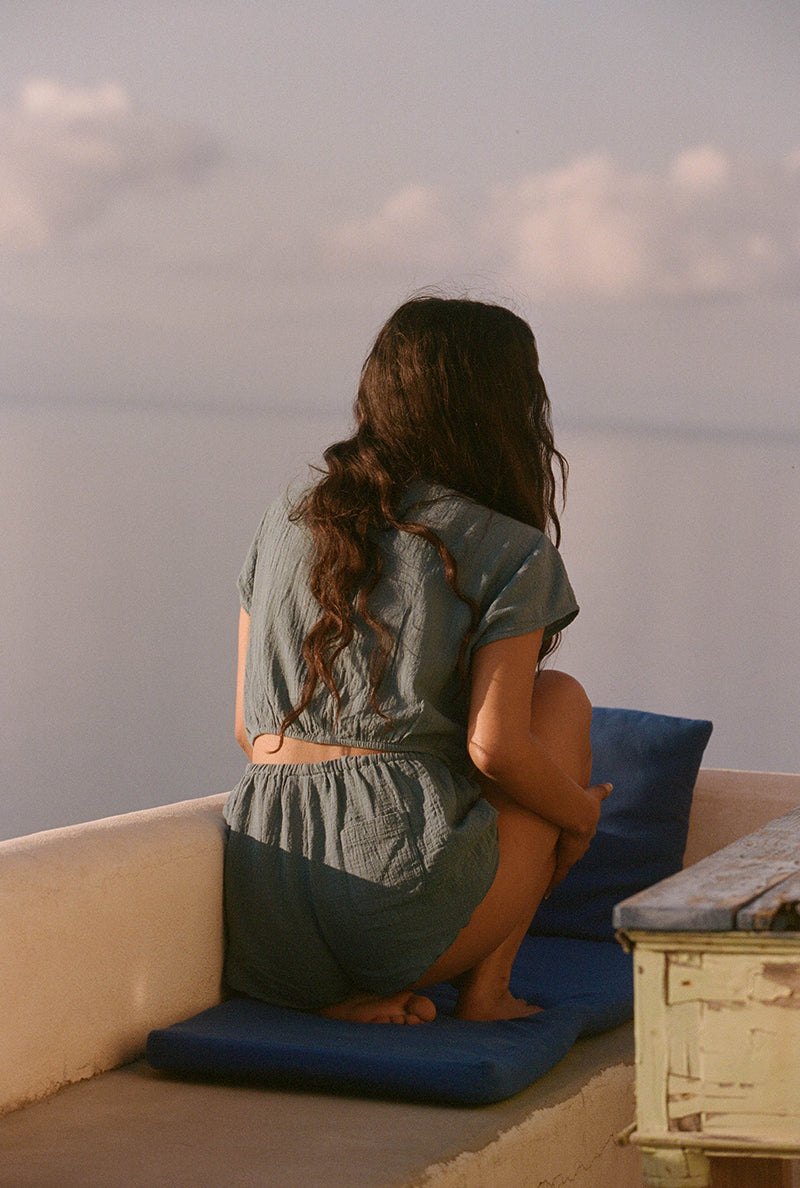 Top Meredith - Bleu
