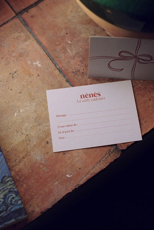 E-carte cadeau Nénés