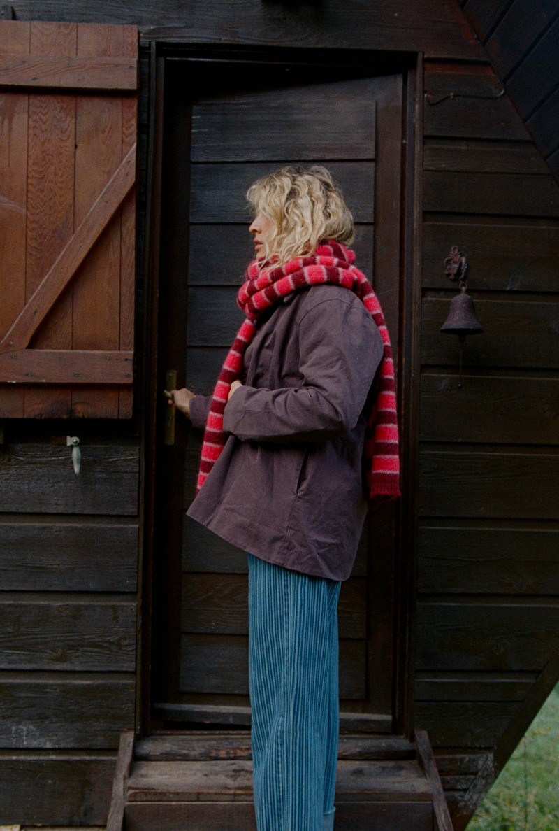 Clémence Scarf - Red Stripes