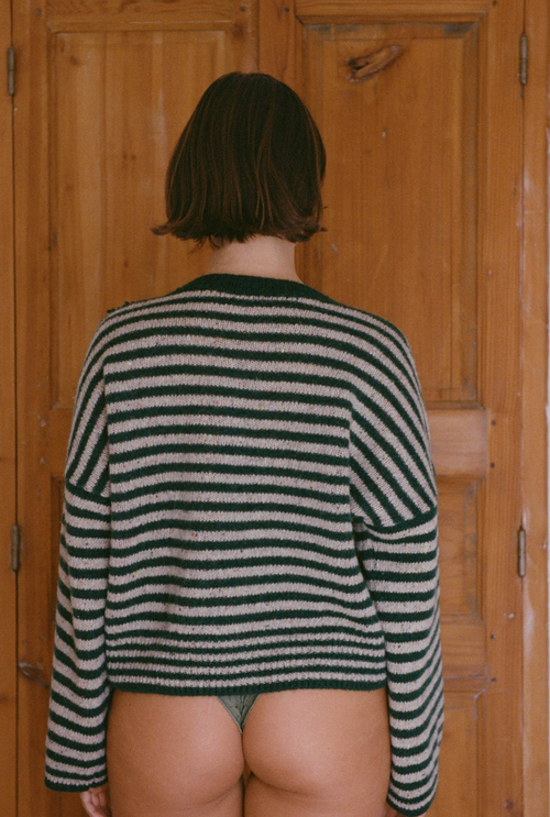 Pull Isa - Rayures Vertes
