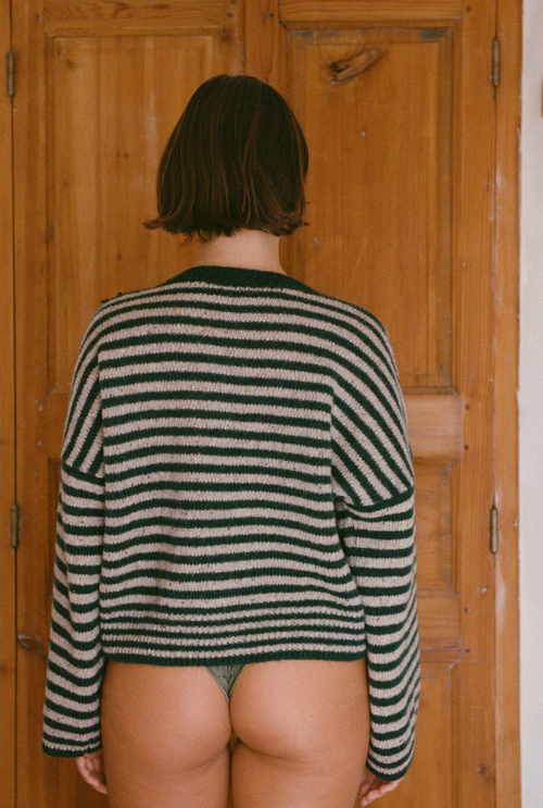 Pull Isa - Rayures Vertes