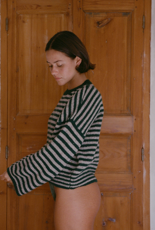 Pull Isa - Rayures Vertes