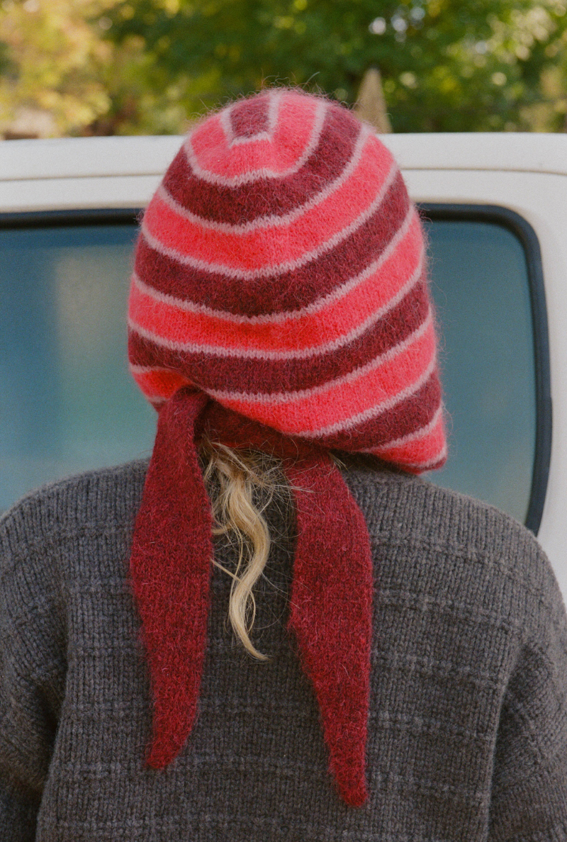 Daisy Balaclava - Red Stripes