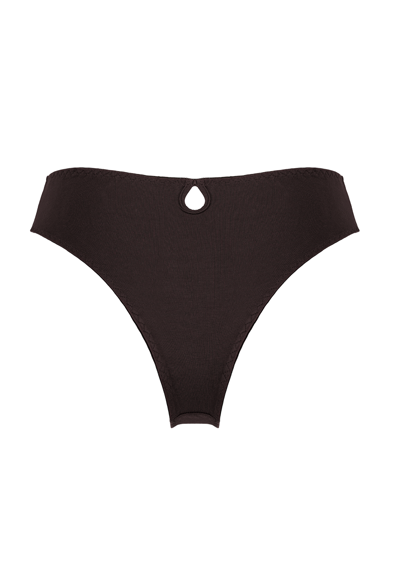 Timeless high-waisted black panty 