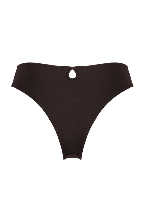 Timeless high-waisted black panty 