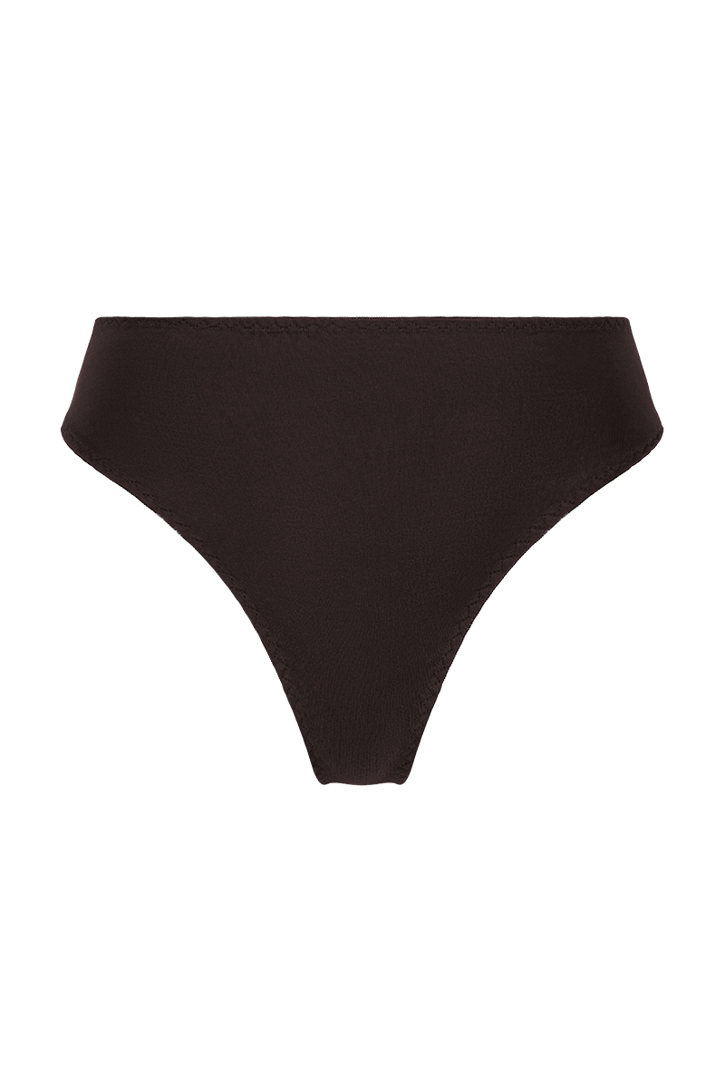 Timeless high-waisted black panty 