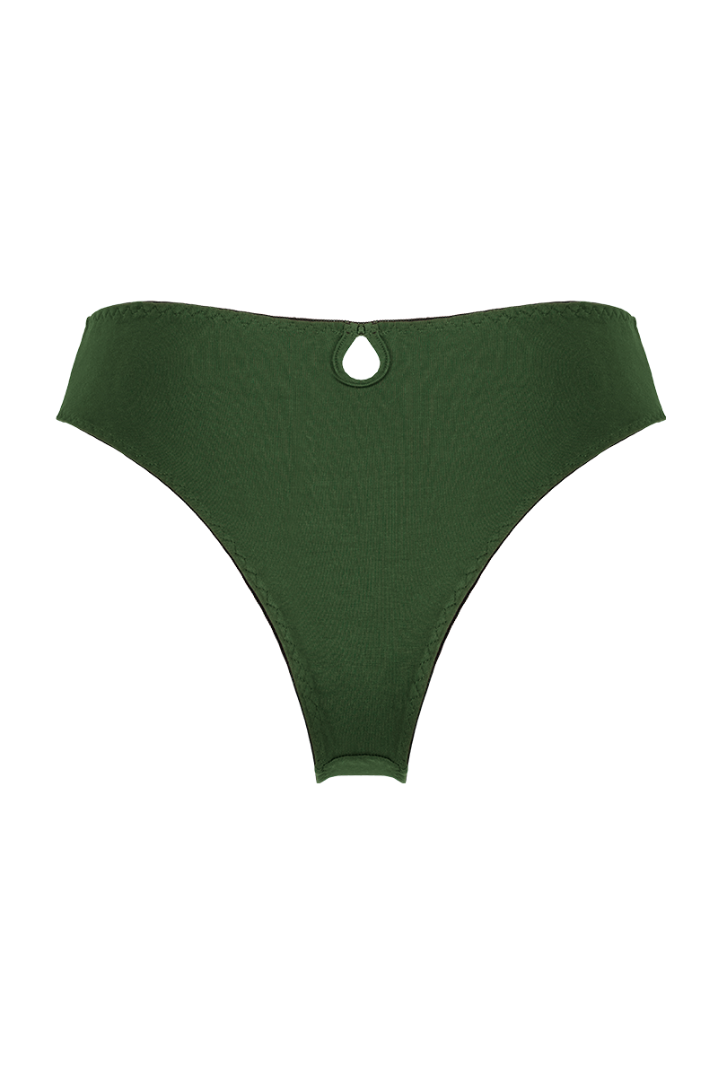 Timeless high-waisted green panty 