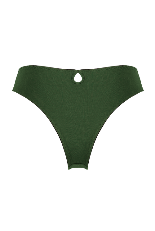 Timeless high-waisted green panty 