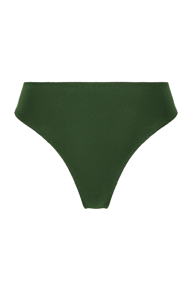 Timeless high-waisted green panty 