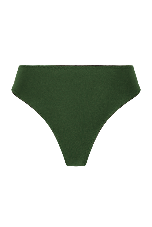 Timeless high-waisted green panty 