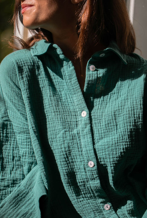 Mimosa Shirt - Pine Green