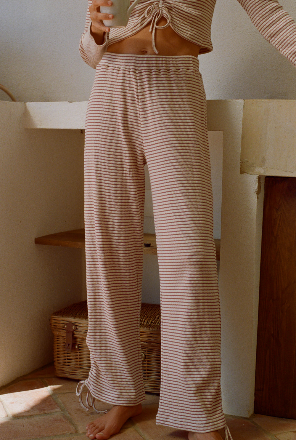 Ensemble Zaniah - Rayures Roses