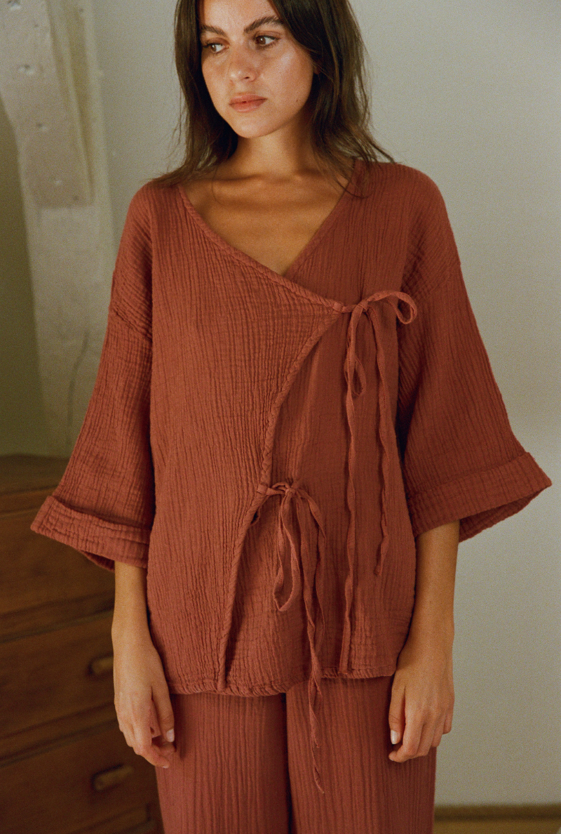Chemise Haydée - Terracotta