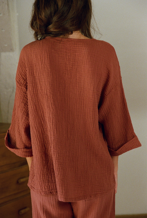 Chemise Haydée - Terracotta