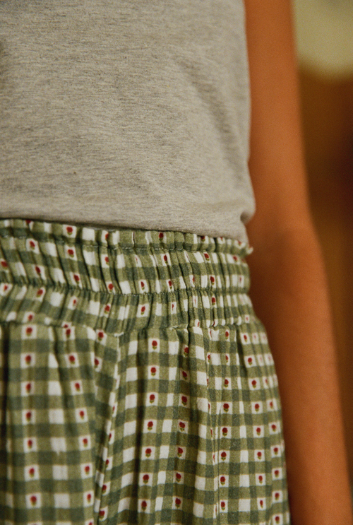 Pantalon Mimosa - Vichy vert