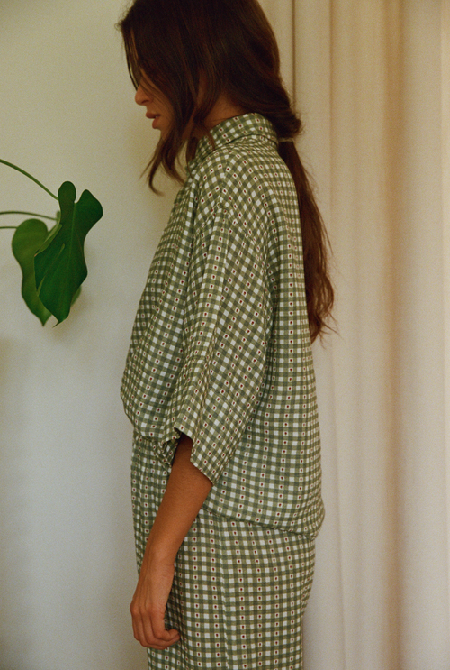 Chemise Mimosa - Vichy vert
