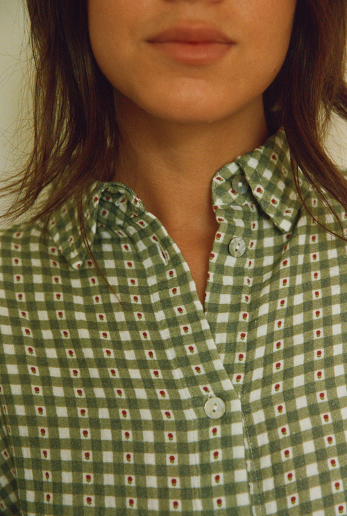 Chemise Mimosa - Vichy vert