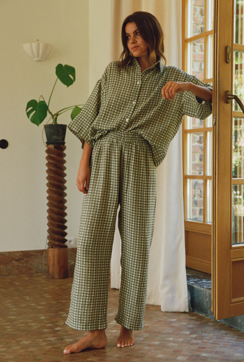 Chemise Mimosa - Vichy vert