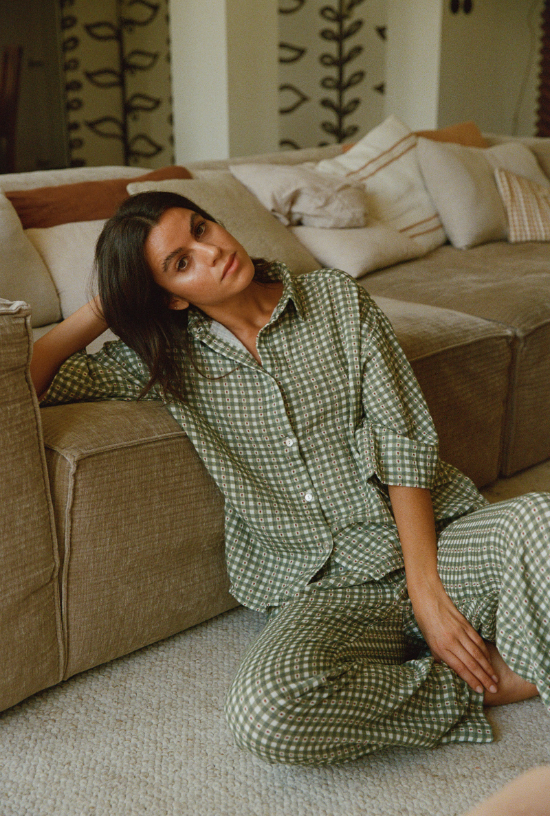 Chemise Mimosa - Vichy vert