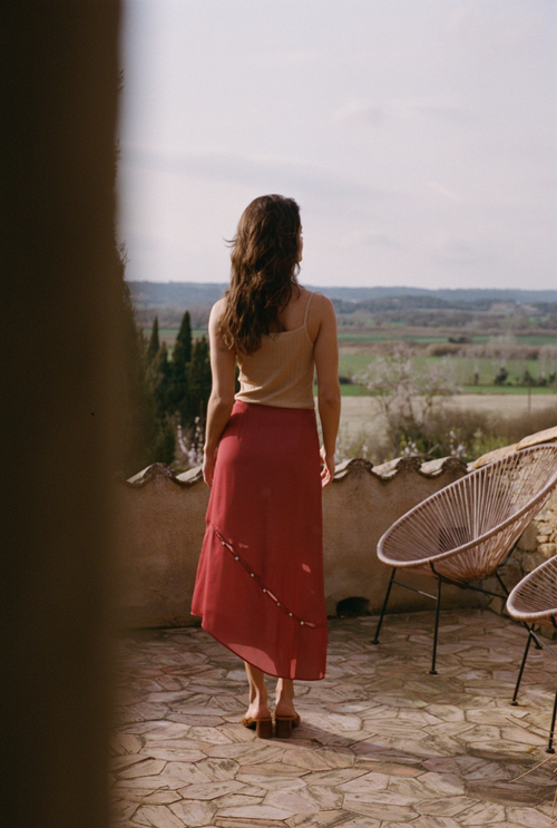 Marine Long skirt - Terracotta