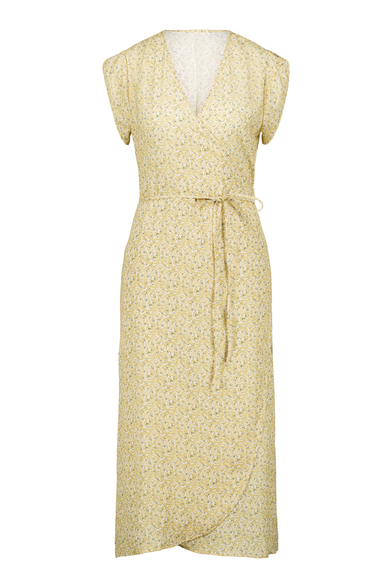 Inès Dress - Yellow Flower Print