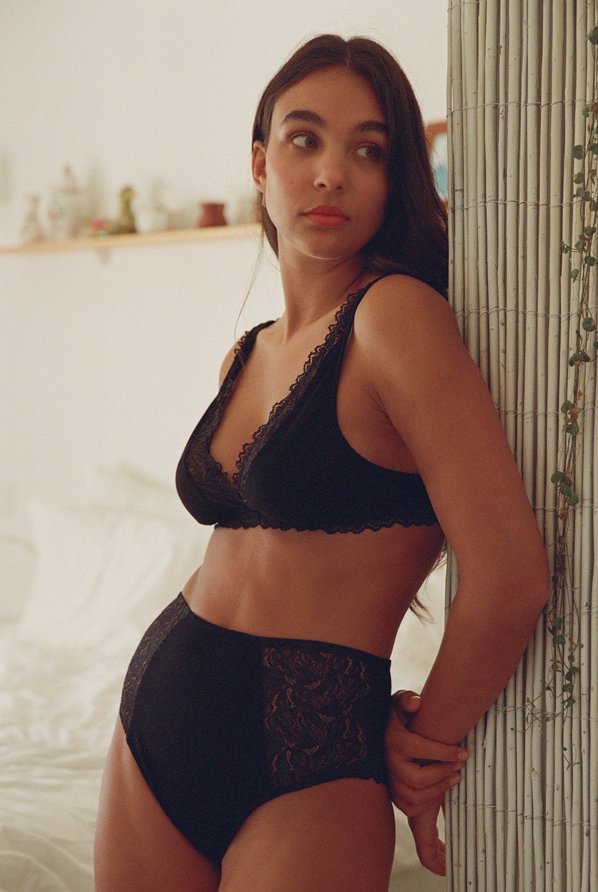 Culotte Taille haute Noir Jimmy Nenes Nenes Paris