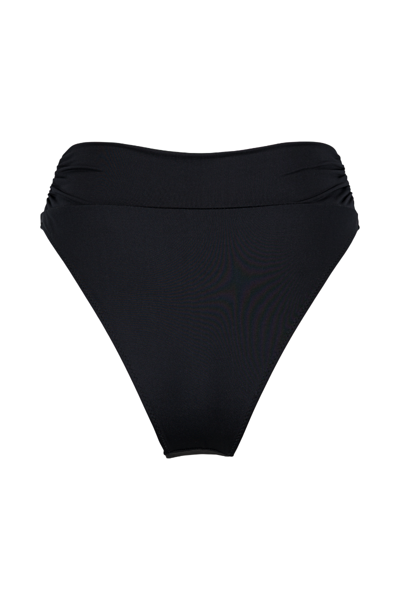 Bas de maillot culotte taille haute Myrto - Noir