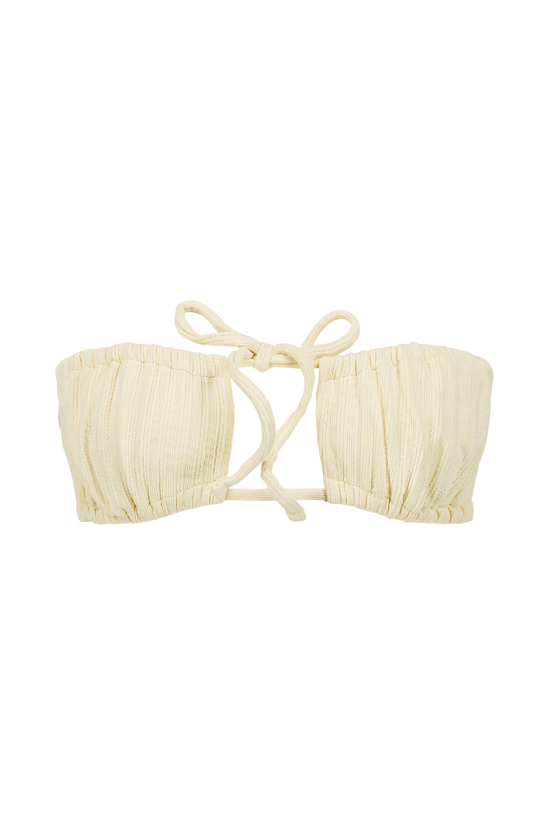 Haut de maillot bandeau Mado - Jaune