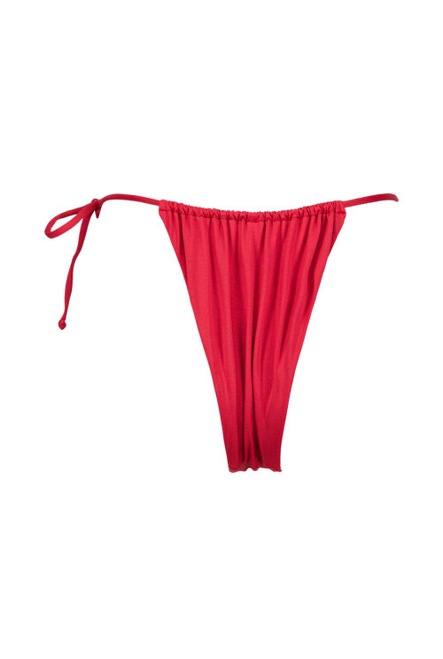 Bas de maillot tanga Pauline - Rouge framboise