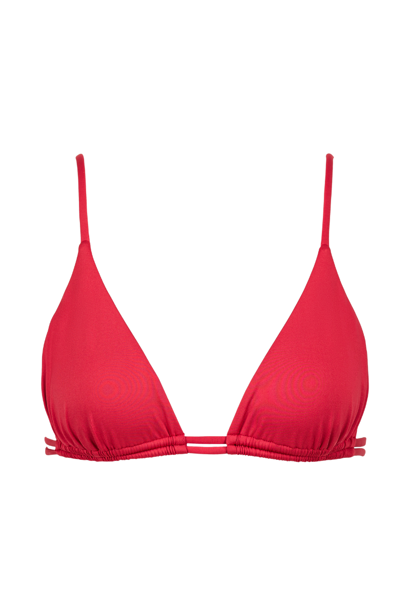 Melanie triangle bikini top - Raspberry red