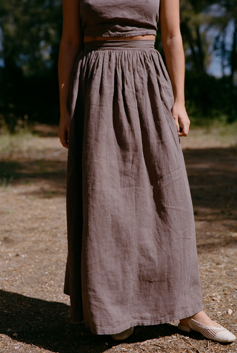 Margauxbtn x Nénés Skirt - Brown