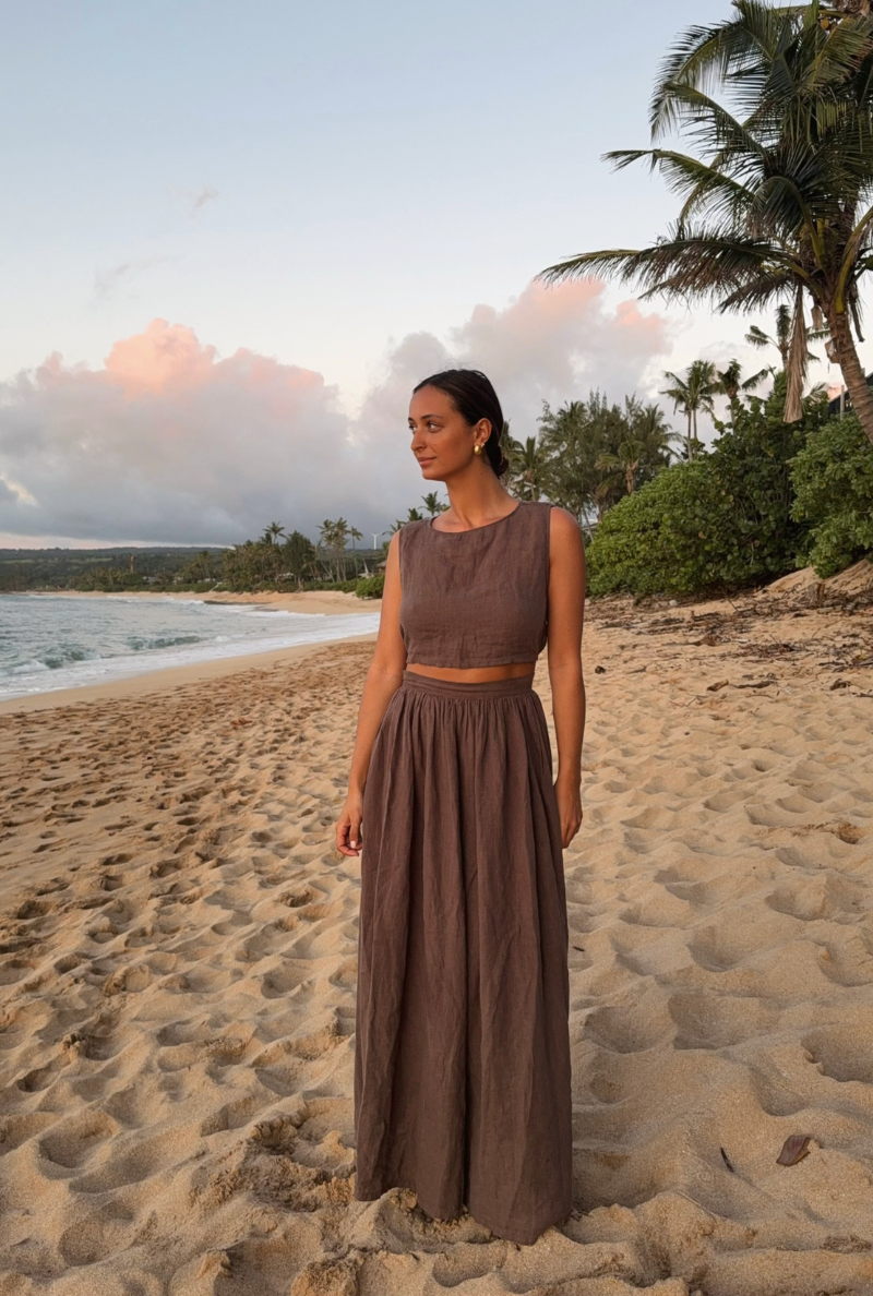 Margauxbtn x Nénés Skirt - Brown